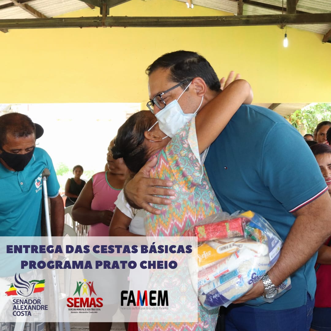 Beneficiando com cestas básicas 454 famílias mais vulneráveis de Senador Alexandre Costa 1